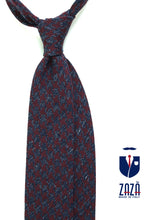 Assisi Burgundy Silk/Wool 3-Fold Tie